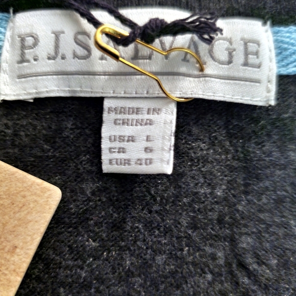 Pj Salvage Love With Stars Long Sleeve Swearshirt loungewear Top M & L NWT - Picture 5 of 6